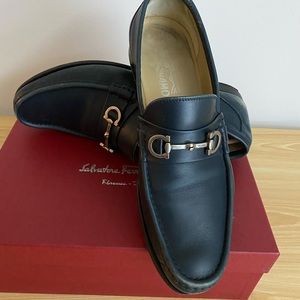 Blue Salvatore Ferragamo Loafers